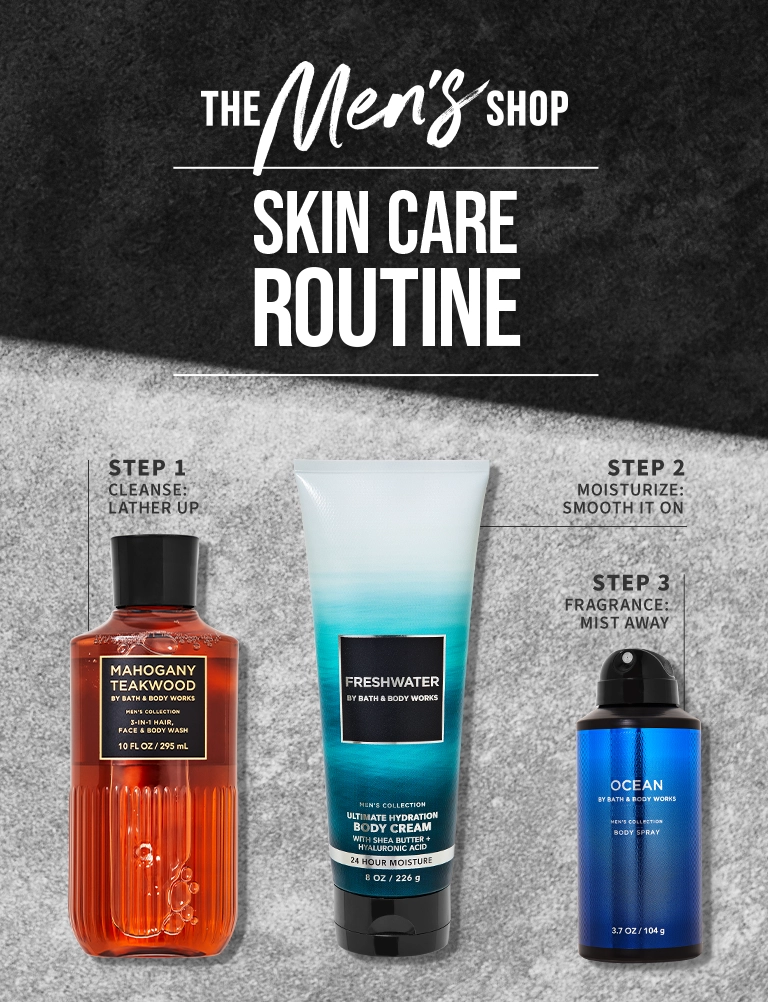 Men's fragrance bath discount and body works